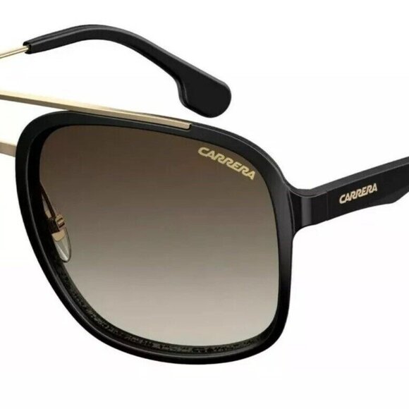 CARRERA 133 S 2M2HA Black Gold Sunglasses NEW